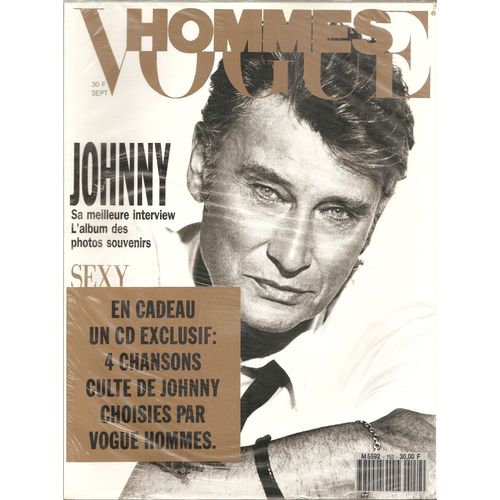 Vogue Hommes - N° 152 - Jonnhy Hallyday : Sa Meilleure Interview + Cd Exclusif 4 Titres Offert