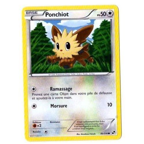 Ponchiot (80/114) - Pokemon Noir Et Blanc