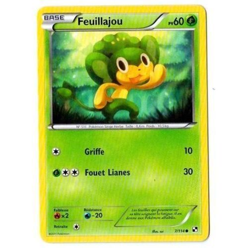 Feuillajou (7/114) - Pokemon Noir Et Blanc