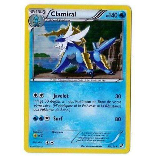 Clamiral (31/114) - Pokemon Noir Et Blanc