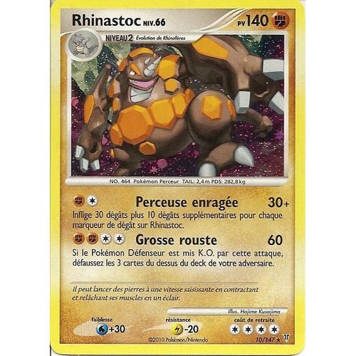 Carte Pokemon Rhinastoc Holo 10/147