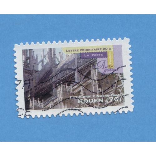 Timbre Oblitéré Used Stamp Art Gothique Rouen 76 Cathédrale Notre Dame France 2011