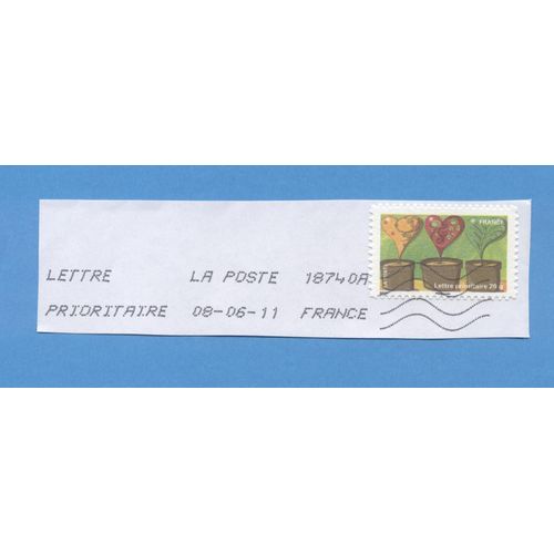 Timbre Oblitéré Used Stamp Fête Du Timbre 2011 - Carnet De 12 Timbres Auto-Adhésifs Timbre 3 Sur Fragment France 2011