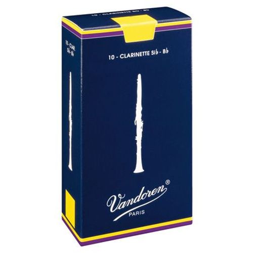 Vandoren Traditional Boîtes De 10 Anches Pour Clarinette Sib, Force 3