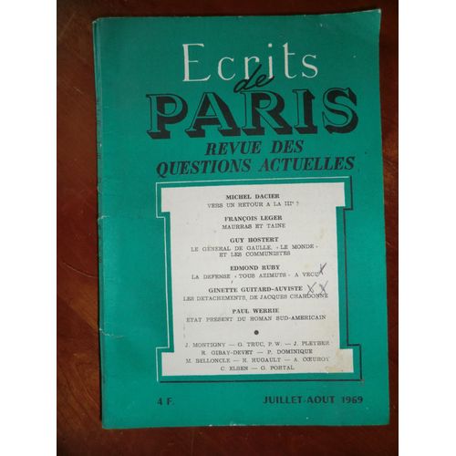 Ecrits De Paris N°283