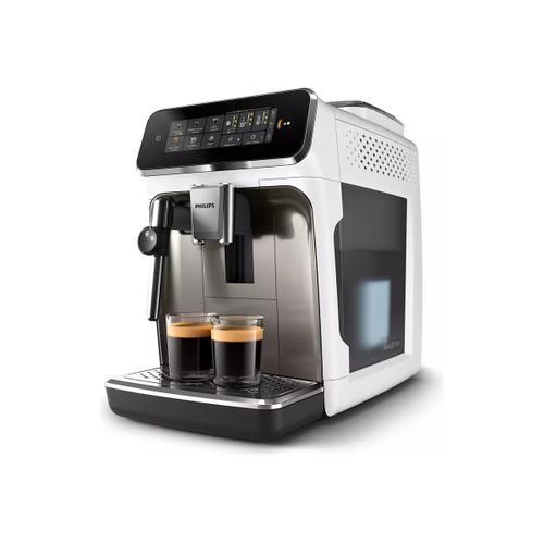 Philips 3300 series EP3323 - Machine à café automatique avec mousseur à lait - 15 bar - blanc/chrome