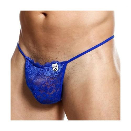 String String En Dentelle Lace Mob Bleu Mob Eroticwear