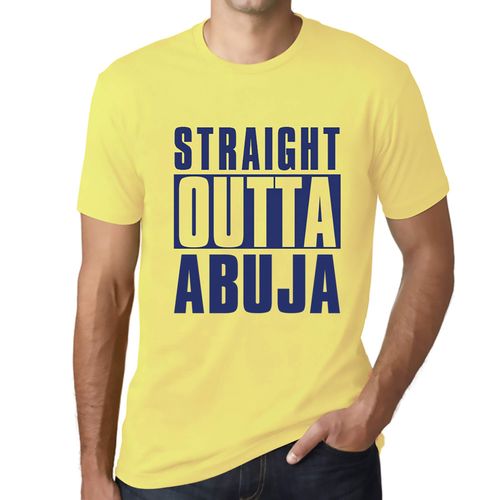 Homme Tee-Shirt Tout Droit Sorti De Abuja - Straight Outta Abuja - T-Shirt Graphique Éco-Responsable Vintage Cadeau Nouveauté