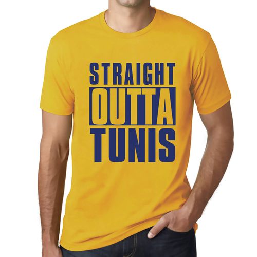 Homme Tee-Shirt Tout Droit Sorti De Tunis - Straight Outta Tunis - T-Shirt Graphique Éco-Responsable Vintage Cadeau Nouveauté