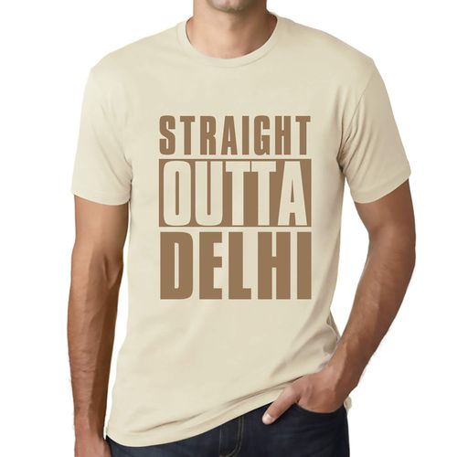 Homme Tee-Shirt Tout Droit Sorti De Delhi - Straight Outta Delhi - T-Shirt Graphique Éco-Responsable Vintage Cadeau Nouveauté