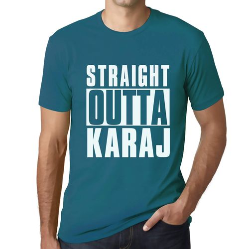Homme Tee-Shirt Tout Droit Sorti De Karaj - Straight Outta Karaj - T-Shirt Graphique Éco-Responsable Vintage Cadeau Nouveauté