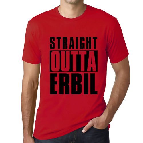 Homme Tee-Shirt Tout Droit Sorti De Erbil - Straight Outta Erbil - T-Shirt Graphique Éco-Responsable Vintage Cadeau Nouveauté