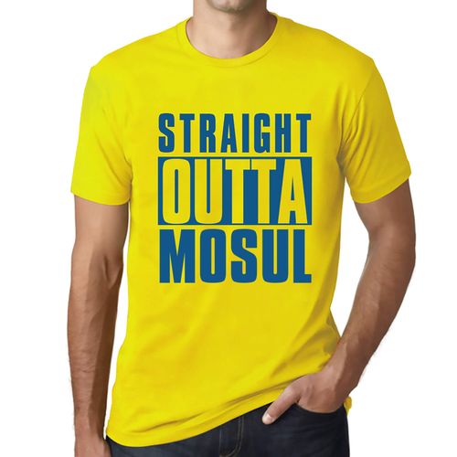 Homme Tee-Shirt Tout Droit Sorti De Mosul - Straight Outta Mosul - T-Shirt Graphique Éco-Responsable Vintage Cadeau Nouveauté