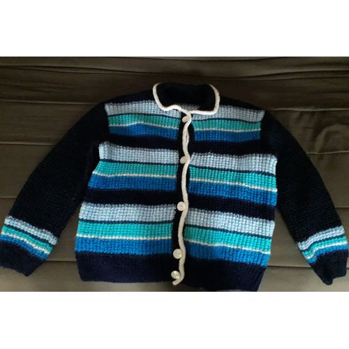 Veste Acrylique Bleue