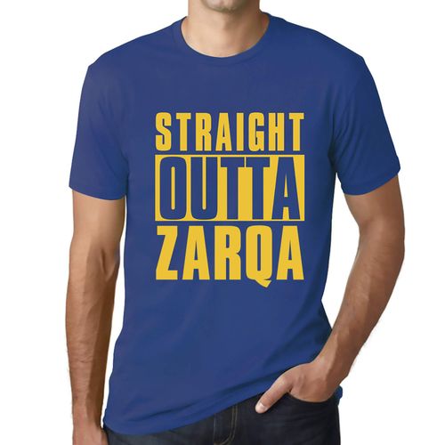 Homme Tee-Shirt Tout Droit Sorti De Zarqa - Straight Outta Zarqa - T-Shirt Graphique Éco-Responsable Vintage Cadeau Nouveauté