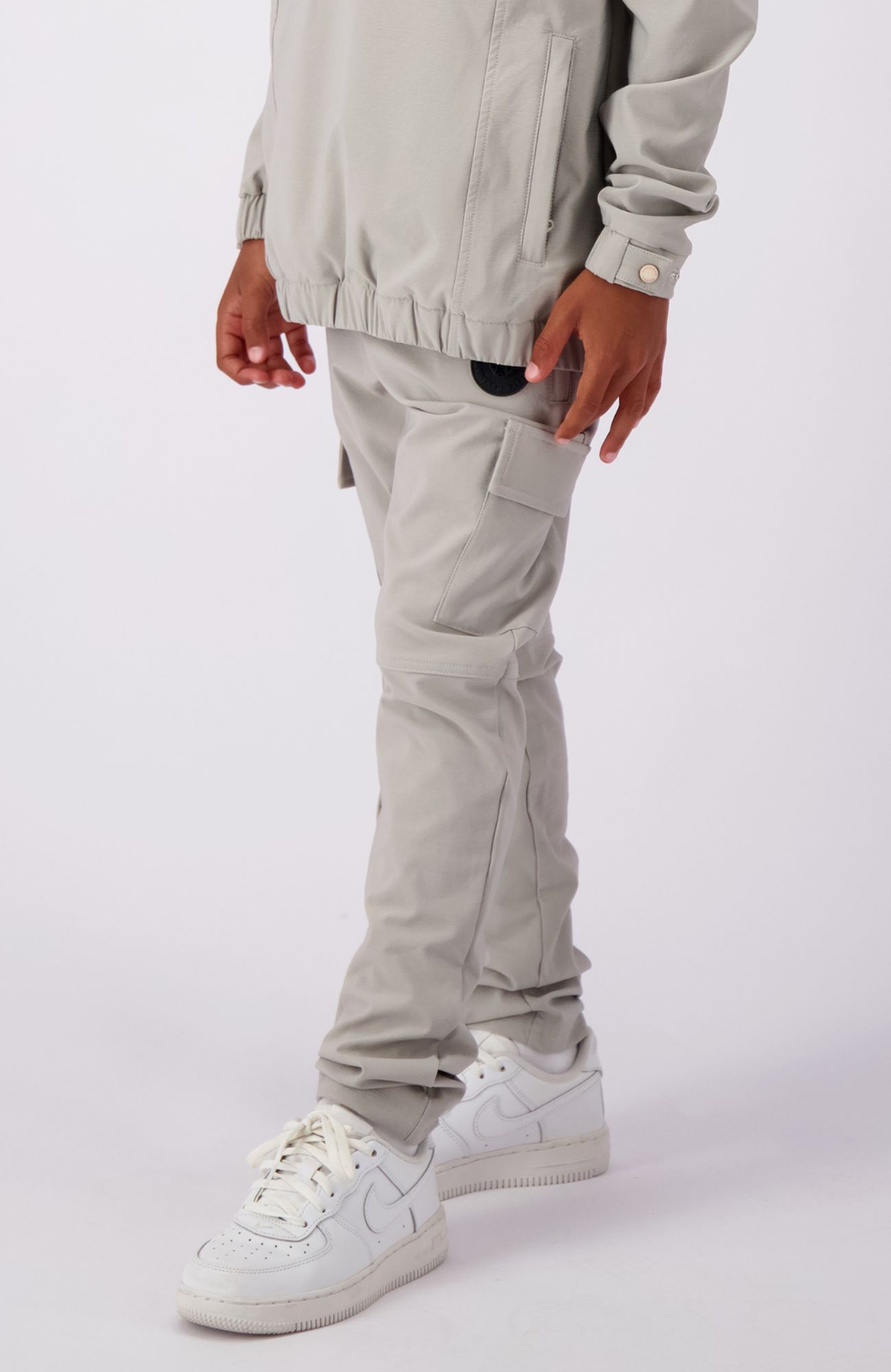 Black Bananas Jr Cargo Pantalon Gris Clair