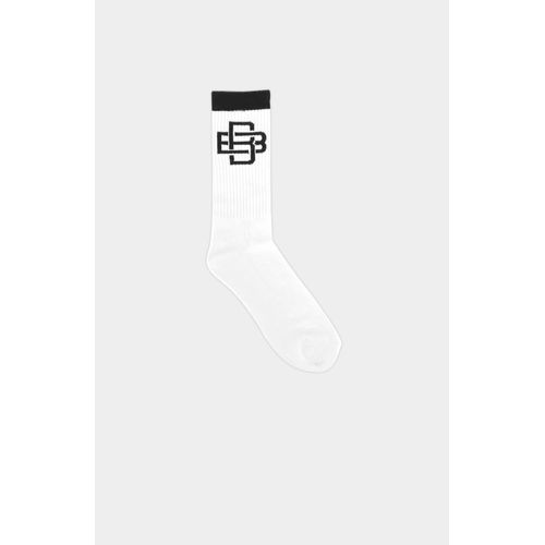 Black Bananas Monogram Chaussettes Blanc