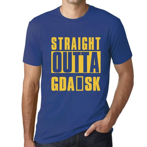 Homme Tee-Shirt Tout Droit Sorti De Gdansk - Straight Outta Gdansk - T-Shirt Graphique Éco-Responsable Vintage Cadeau Nouveauté