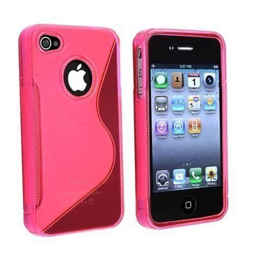 Coque Housse Etui Silicone S Line Pour Iphone 4 Iphone 4s Couleur Rose