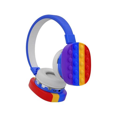 KLACK AUNM9999BLUE Casque Bluetooth (Sur l'oreille - MicroAuriculaires - Suppression du bruit - Bleu)