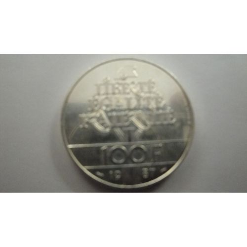Piece 100 Franc Argent 1987
