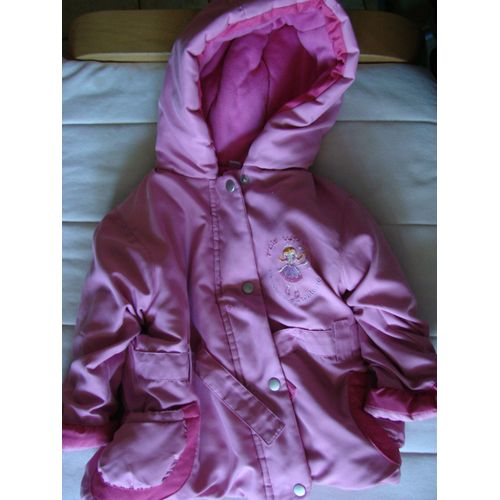 Blouson Rose Avec Capuche, Acrylique Et Coton, 12 Mois Autre