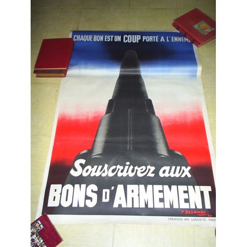 Affiche Authentique Française "Bons D'armement"Ww2