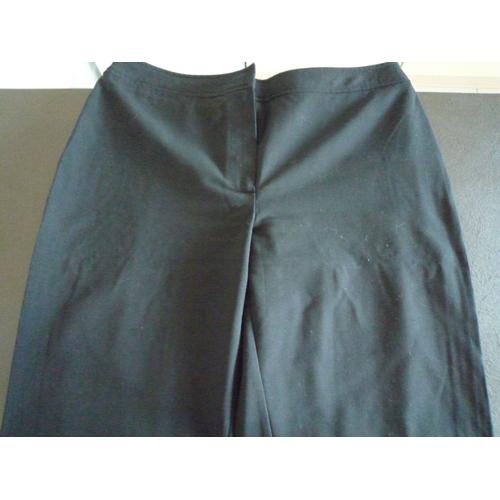Pantalon Noir Tex (Sans Étiquette) Polyester