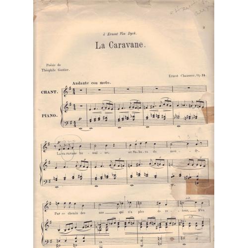 Mélodies Pour Chant Et Piano La Caravane Pour Mezzo Sop Ou Baryton Mélodies Pour Chant Et Piano La Caravane Pour Mezzo Sop Ou Baryton