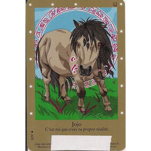 Carte Bella Sara. Jojo. 22/97. Code Non Activé.