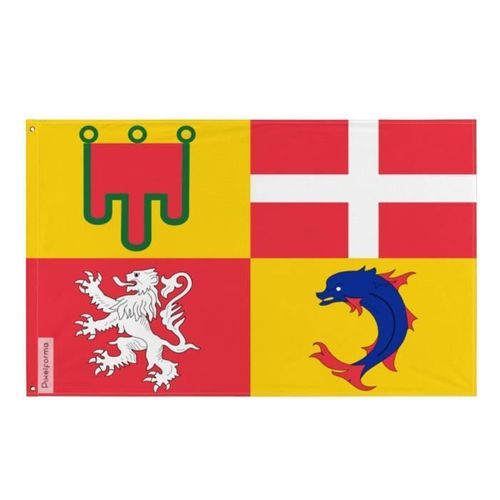 Drapeau Auvergne-Rhône-Alpes 90x150cm en polyester