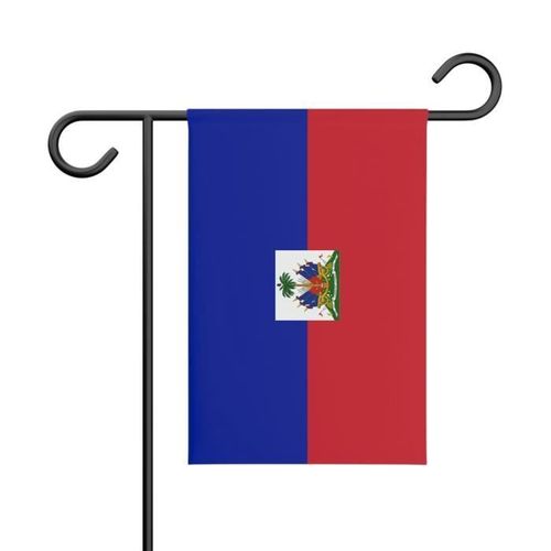 Drapeau Jardin d'Haïti 32x47,5cm en polyester