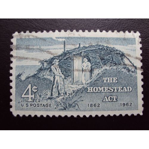 Etats-Unis...4c U.S.Postage..The Homestead Act (1862-1962). Oblitéré.