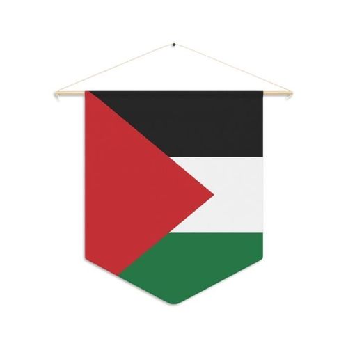 Fanion Drapeau de la Palestine à suspendre en toile 30x45cm