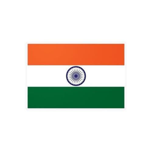 Autocollant Drapeau De L'inde 3.0x4.5cm En 1000 Pièces