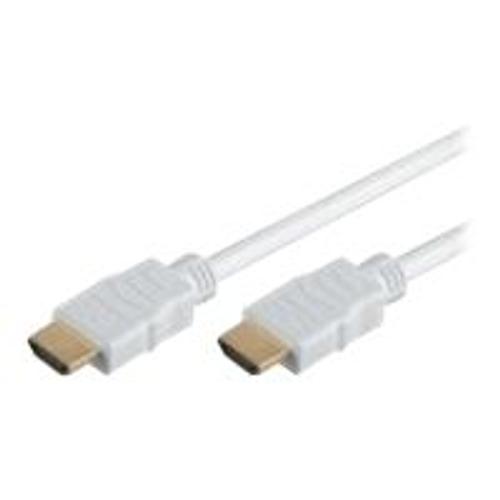 M-CAB - Câble HDMI avec Ethernet - HDMI mâle pour HDMI mâle - 10 m - blanc