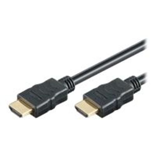 M-CAB - Câble HDMI avec Ethernet - HDMI mâle pour HDMI mâle - 1 m - noir