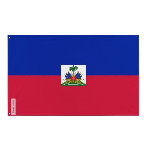 Drapeau d'Haïti 96x144cm en polyester