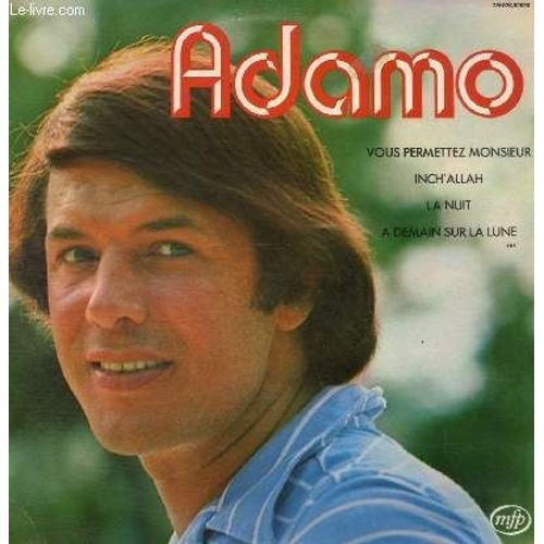 Disque Vinyle 33t Vous Permettez Monsieur, Inch'allah, La Nuit, A Demain Sur La Lune, Pauvre Verlaine, Dis, Ma Muse, A Demain Sur La Lune, Les Belles Dames, Partir