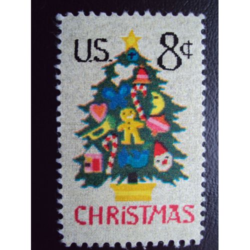 Etats-Unis...U.S.8cents..Christmas.(Le Sapin De Noël).