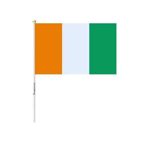 Lots Mini Drapeau de la Côte d'Ivoire 14x21cm en 50 pièces