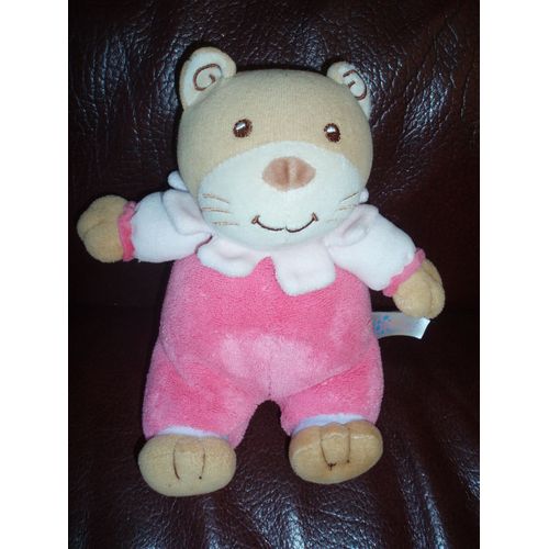 Doudou Chat Ou Ours Rose Cocoon