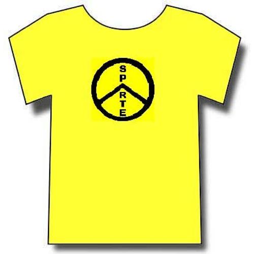 T-Shirt Jaune Bouclier Des Spartiates. Lambda Comme Le L De Léonidas