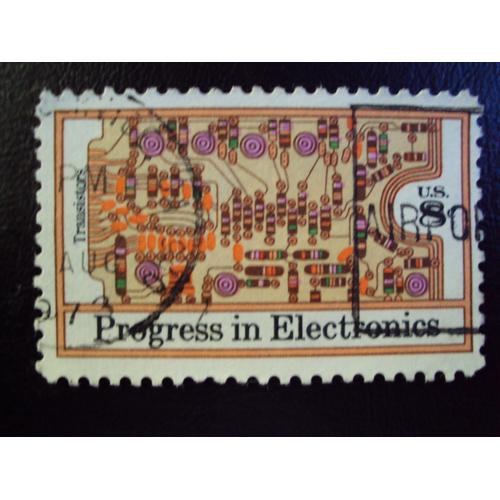 Etats-Unis...U.S.8c.Progress In Electronics : Transistors. Oblitéré.