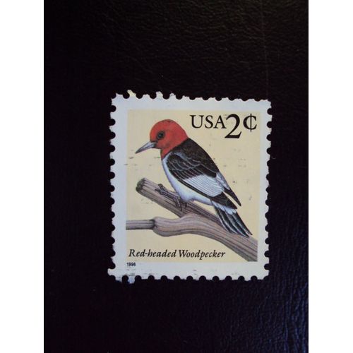 Etat-Unis...2cents.U.S.A.Série Oiseaux : Red-Headed.Woodpecker. Oblitéré