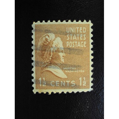 Etats-Unis...1.1/2cents.United States Postage.Martha Washington.(Ocre). Oblitéré.