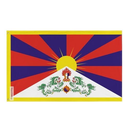 Drapeau du Tibet 120x180cm en polyester