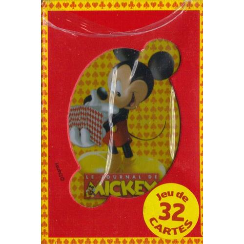 Jeu De Cartes Plastifiées Mickey Pour La Plage