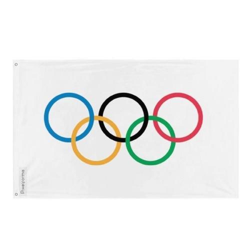 Drapeau olympique en polyester 192x288cm