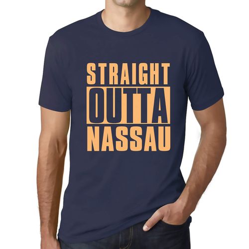 Homme Tee-Shirt Tout Droit Sorti De Nassau - Straight Outta Nassau - T-Shirt Graphique Éco-Responsable Vintage Cadeau Nouveauté
